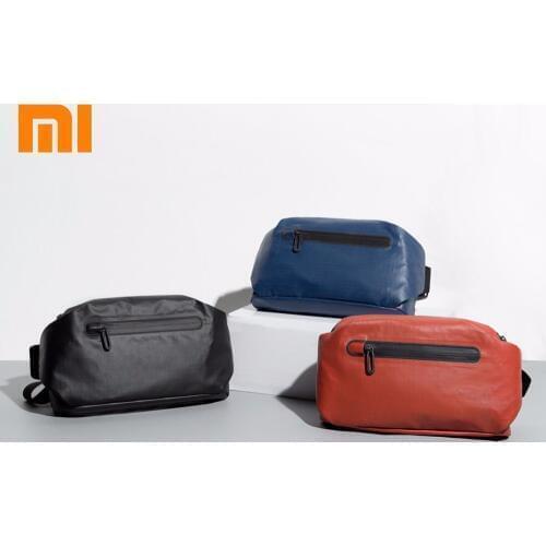 Original Xiaomi 90Fun Waist Bag waterproof Fashion function Waist Packs Warning light bar Money Phone Belt bag Pouch dropship