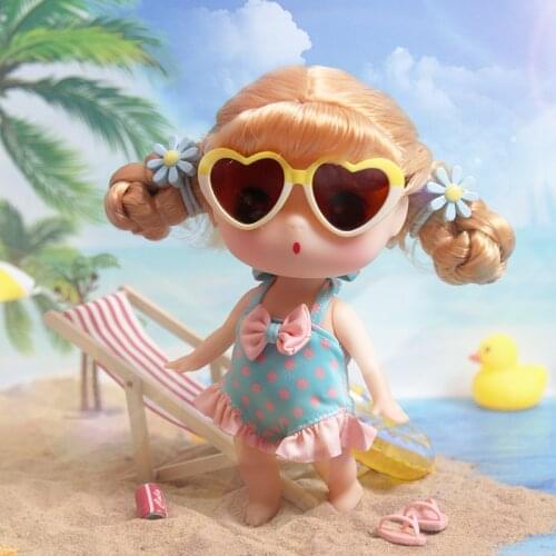Dungeon new summer swimsuit doll wave point swimsuit 18cm beach swimsuit doll