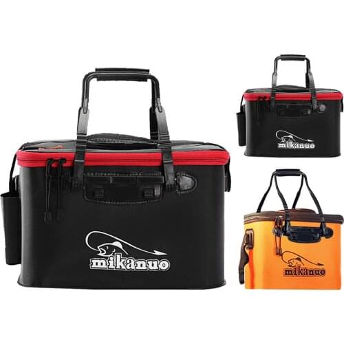 23L EVA Portable Fishing Water Bucket Live Fish Container Box With Oxygen Pump Bucket Camping Fishing Tackle Fishbox Storage Bag