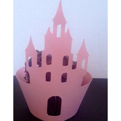 Princess/Fairytale Castle Cupcake Wrappers wedding Birthday, bridal baby Shower Holiday party cake holders decor choose colors