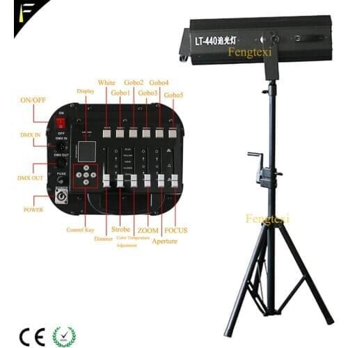 Stage Follow Spot Light 440w With LED Display DMX512 Followspot Lights Large Show Equipment Search Spot Lighting for Wedding