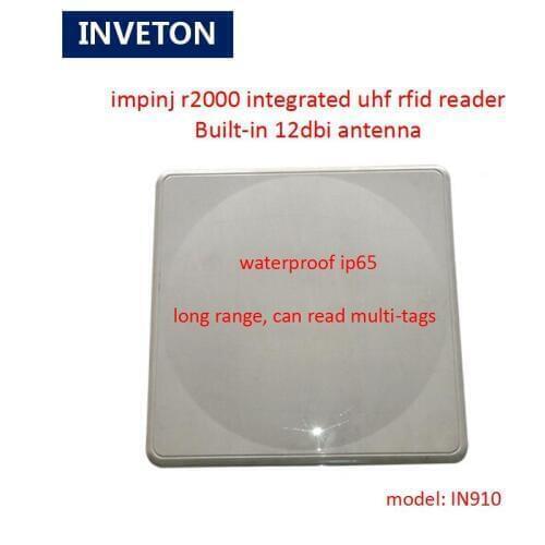 Impinj r2000 chip integrated uhf rfid reader built-in 12dbi antenna smart card reader used for personal access control system