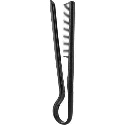 DIY Styling Straightening V Comb Clip-Type Hairdressing Hair Straightener