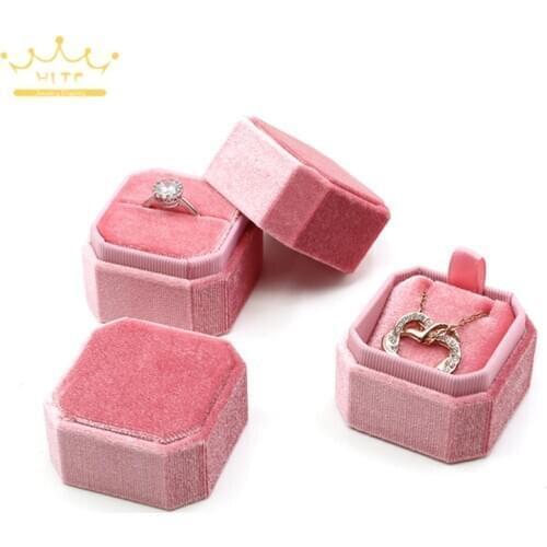 Necklace Box Pendant Box Proposal Jewelry Box Organizador De Joyas Velvet Ring Box Vintage Diamond Ring Box Creative