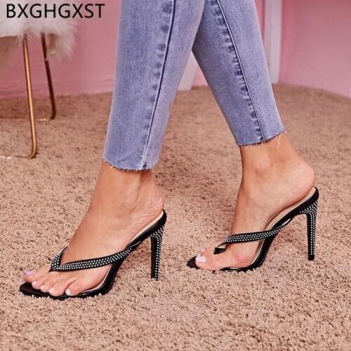 Flip Flops Women Slippers Women 2021 Woman Pumps High Heels Sexy Woman Slippers Black Heels Women Shoes Ladies Slippers Slides