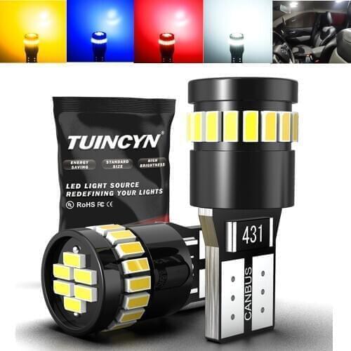 T10 W5W LED Bulb Canbus Error Free 5W5 LED Signal Light Super Bright 194 168 Car Interior Lights Reading Map Dome Lamp Auto Bulb