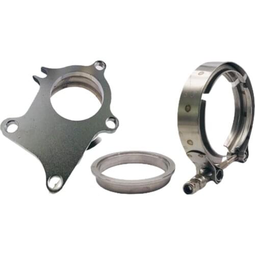 T3 T3/T4 5 Bolt Turbo Downpipe Flange to 2.5in V-Band Conversion Adaptor Kit