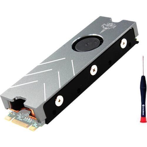 JEYI Cooling Warship Xiaolong Fan for NVME NGFF M.2 Heatsink SSD Copper Sheet Thermal Conductivity Silicon Cooling Heatsink