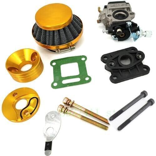 15mm Carburetor Air Filter Carburettor Kit Carb r Stack 49cc Mini ATV Dirt Pocket Bike Racing motorcycle