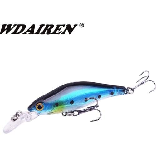 WDAIREN Quality Minnow Fishing Lure 8.3cm 6.2g 3D Eyes Plastic Hard Bait Pesca Artificial Jig Wobblers Crankbait Fishing Baits