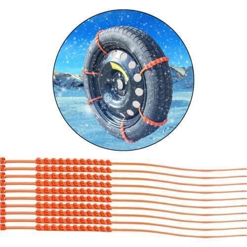 10 Pieces 90cm Length Wheel Tire Snow Anti-skid Winter Tyre Chains Car Outside Styling