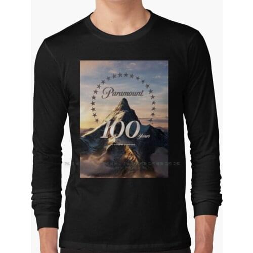 100 Years Of Paramount Logo Long Sleeve T Shirt 100% Pure Cotton Big Size Paramount Pictures Logo Paramount Pictures Paramount