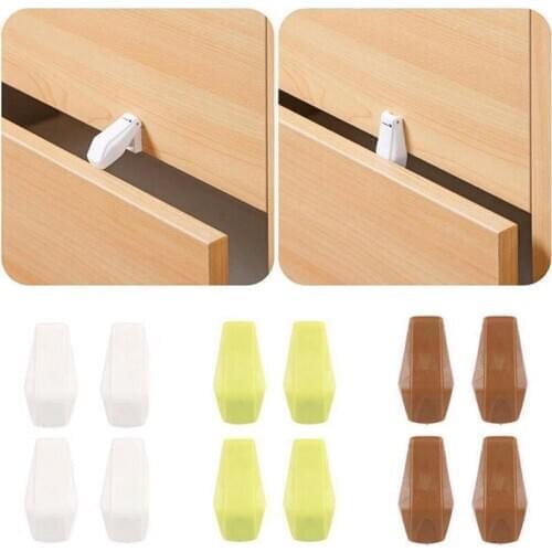 4pcs/pack Baby Safety Drawer Locks Anti Pinch Hand Baby Safety Security Seguridad Infantil Kids Safety Children Safety Products