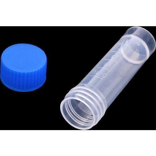 6Pcs Felting Needles Storage Tube Holder Plastic Bottles with Measure Scales