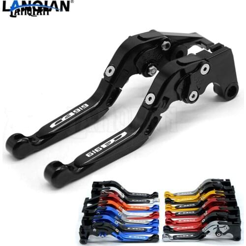 CNC Motorcycle Accessories Adjustable Folding Brake Clutch Levers With For Honda CB919 2002-2007 CB 919 LOGO