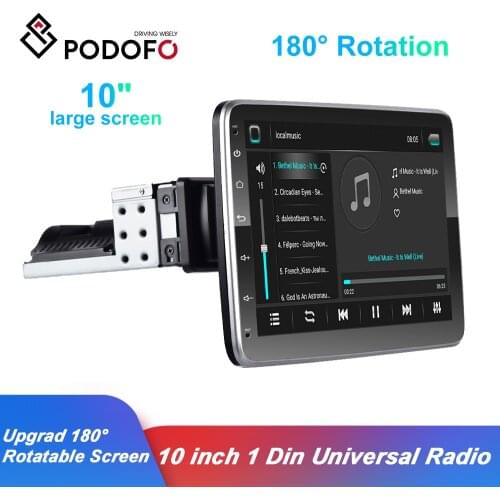 Podofo 4.1 Inch 1Din Radio Car Audio Stereo 4022D Bluetooth Autoradio Support Rear View Camera USB Steering Wheel Remote Control