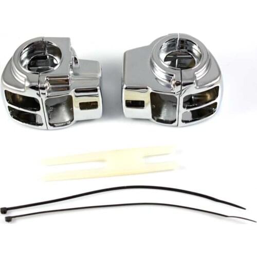 Chrome Switch Housing Cover For Harley Electra Gilde Classic FLHT FLHTC Street Glide Trilke FLHXXX Road Glide FLRX Motorcycle