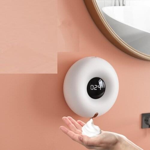 HA-Life Infrared Intelligent Automatic Induction Washing USB Rechargeble Wall-mountable Donuts Soap Bubble Machine LED 1200mAH