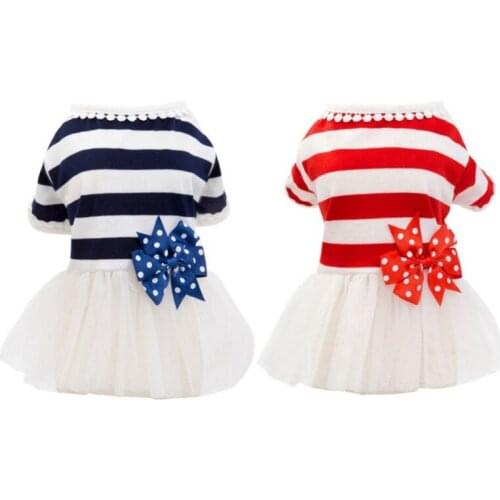 Summer Dress for Dog Cat Puppy Shirts Vest Wedding Dress Skirt Pet Candy Color Skirt Cute Sweet Puppy Costumes