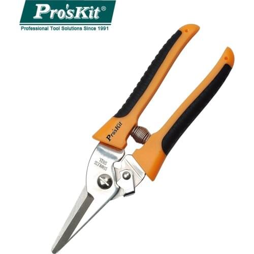 Hot Proskit 8PK-SR007 All Purpose Stainless Steel Household Scissors For Garden Secateurs Scissors Flower Fruit Trees Cutter