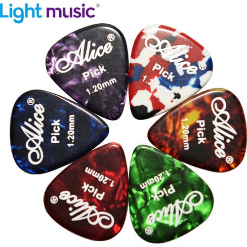 12pcs Electric Guitar Pick Acoustic Music Picks Plectrum 0.58/0.71/0.81/0.96/1.20/1.50mm Thickness Guitar Accessories