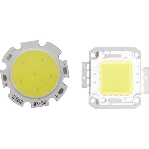 1 Pcs 3W COB High Power Lamp Bead LED Chip Day White & 1 Pcs Square Shape White DC Light Lamp COB SMD LED Module Chip