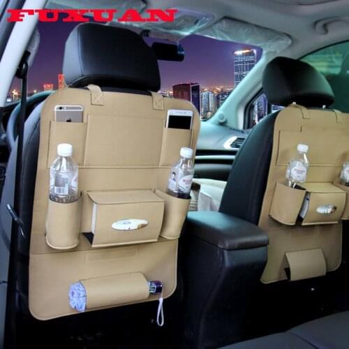 New Car seat back storage Organizer bag Universal PU Leather Multifunction storage box Stowing Tidying Pocket Auto Styling
