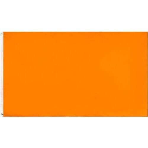 90x150 CM Orange Flag Solid Color banner for Decoration