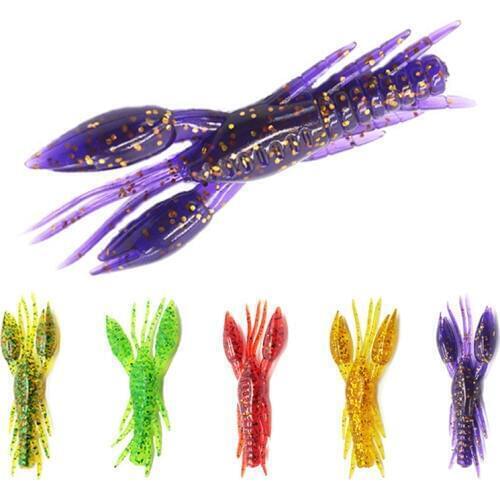 POETRYYI 1pcs Fishing Soft Lure Bamboo Shrimp 7.5cm 5.5g High Quality Soft Baits For Mandarin Fish Perch Bass Has Good Results