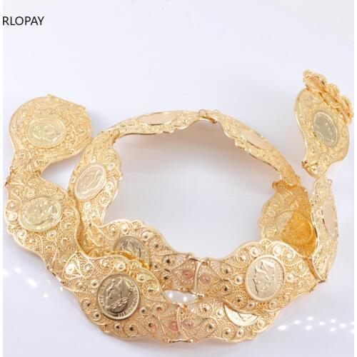 Napoleon Figure Jewely Belt French Coin Design Metal Chain Belts In Gold Luxury Women Accessories