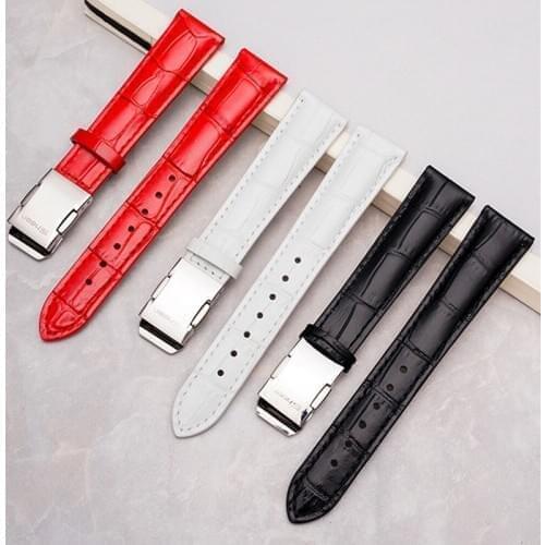 14mm 15mm 16mm 18mm Leather Watch Band Women Watch Strap Bracelet Steel Buckle Watchband for Casio Sheen Series 5012 5010 5023