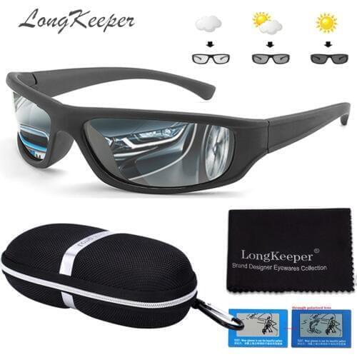 Hot Sale Polarized Photochromic Sunglasses with Case Women Men Oval Sports Sun Glasses Fashion Driving Gafas De Sol Gifts Box