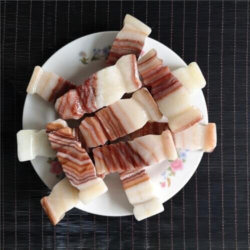 Natural pork stone ornamental stone 1pc