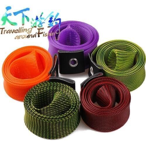 TAF 3Pcs Rod Sock Fishing Rod Sleeve Rod Cover Braided Mesh Rod Protector Pole Gloves Fishing Tools for Spinning or Casting Rods