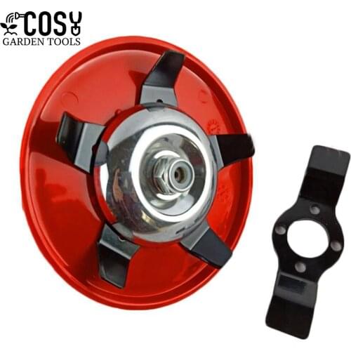 Universal Grass Trimmer Head for Lawn Mower Grass Weed Cutter Blades Multi-functional Steel Hedge Plate Garden Tool Parts