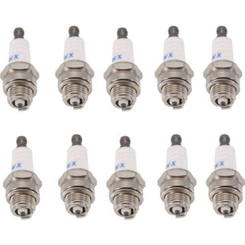 10Pcs Mini Lawn Mower Spark-Plug L7Tc Br2Lm For Briggs Stratton Motors 55Mmx22Mm