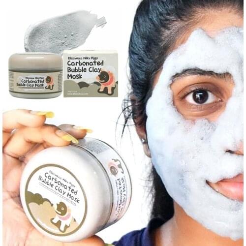 100g Elizavecca Milky Piggy Carbonated Bubble Clay Mask Green Piggy Collagen Jella Pack Aqua Brightening Mask Korea Facial Mask