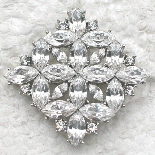 12pcs/lot Wholesale Brooch Rhinestone Marquise Flower Fashion Pin brooches Wedding party prom Jewelry gift C101714