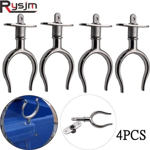 2PCS/4PCS Marine Polished LifeBoat Rowlock Boat Accessories Marine Stainless Marine Deck Yacht Fishing Kayak Canoe