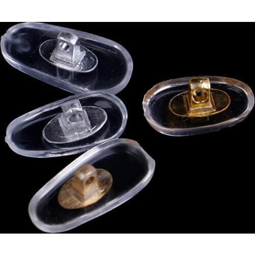 Support Nose Pad Eyewear Accessories 5 Pairs S/L Size Silicone Screw On Nose Pads Brace Support For Glasses Sunglasses