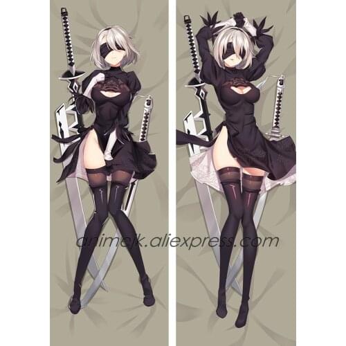 Anime JK Game NieR:Automata YoRHa No. 2 Type B 2B Dakimakura Body Sexy Hug Pillowcase Girl Pillow Cover Case Home Bed Decor