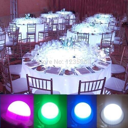 Bulblite wireless rechargeable RGB LED lighting system Driver Waterproof,LED under table light for Christmas Party Decoration