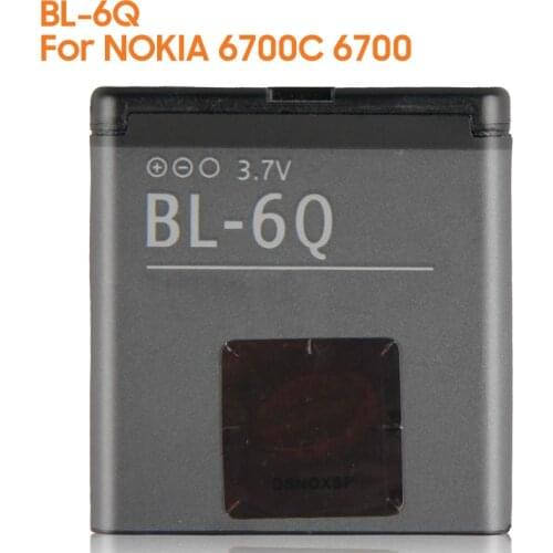 Yelping BL-6Q Phone Battery For NOKIA 6700C 6700 BL6Q Authentic Battery 970mAh