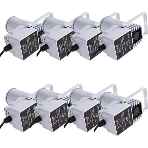 Fast shipping 8pcs/lot 10W RGB change color led Beam Spotlights DJ Bar Dance Party Stage Light led Pinspot Show Disco DJ Lights