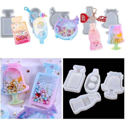 Diy Quicksand Cola Ice Cream Drink Bottle Multi-style Mold Pendant Crystal Epoxy Mold Decoration Silicone Mold Handmade Artwork