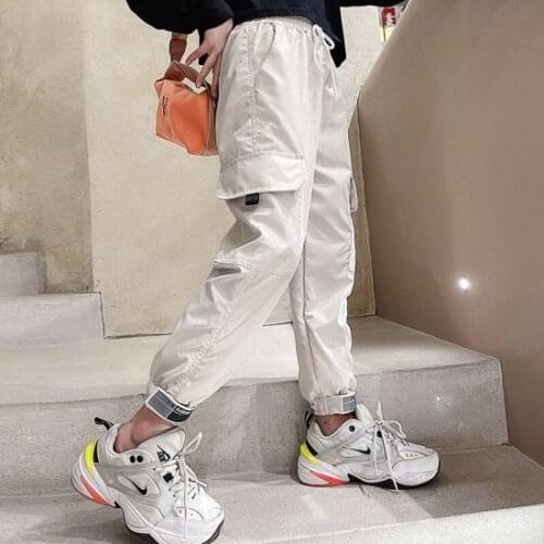 Girls Joggers Casual Sports Summer Girls Hip-hop Streetwear Pants Fashion Cargo Pants Kids Dance Sweatpants Trousers Black