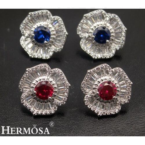 Hermosa Big Sale Specify Products Promotion Floral Hot Stud Earrings For Women Christmas Gift