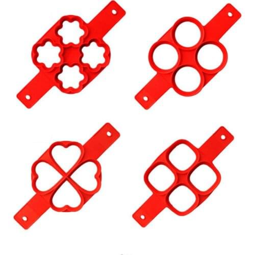 Perfect Silicone Pancake Maker Egg Ring Maker Nonstick Cheese Egg Cooker Pan Flip Eggs Mold Kitchen Baking Flip Cooker