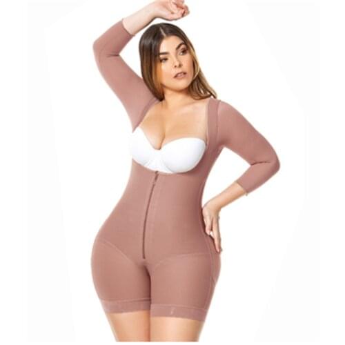 Bodysuits For Long Sleeve Compression Garments After Liposuction Postpartum Shapewear For Women Sliming Underwear
