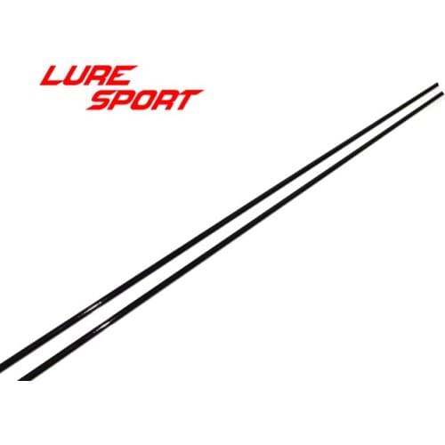 LureSport 2pcs 1.4m Solid carbon rod blank Black paint UL fishing Rod building components Fishing Pole Repair DIY Accessories